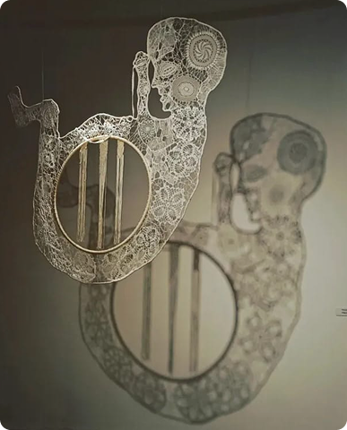 Վանի ասեղնագործ ժանյակի հանգույցով հելյունագործ ժանյակ և մաքրամե